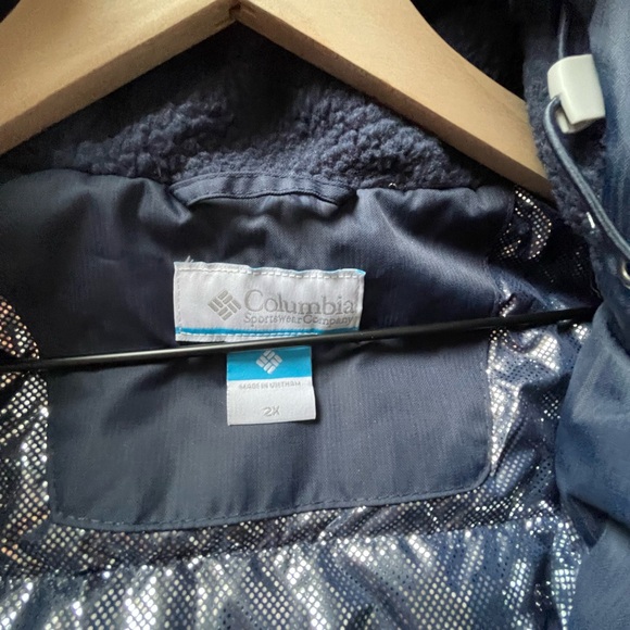 Columbia Women’s Suttle mountain navy long insulated jacket size 2X - Picture 8 of 13